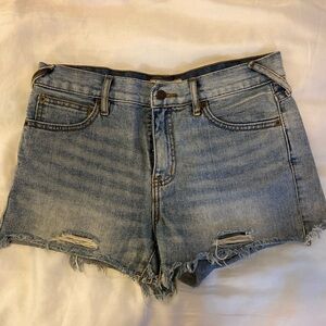 Free People Distressed Jean Shorts